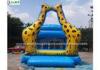 Little Kids Indoor Mini Giraffe Inflatable Jumper For Party Game , Blue