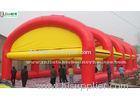 Custom Red N Yellow Giant Air Inflatable Tent With Detachable Roof