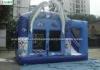 Commercial Dolphin Inflatable Combo Bounce House Games With Sea World Animals