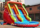 Red Commercial Grade Inflatable Bounce House Water Slide for Residential