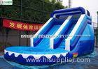 Kids Backyard Inflatable Water Slides With Pool , 14' High Bounce House With Waterslide