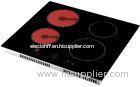 4 Burner Induction Cooktop Ceramic Glass Hybrid Cooker 6200W for Commercial Restaurant