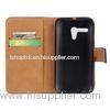 Motorola Cell Phone Covers , Genuine Leather Case For Motorola Moto G