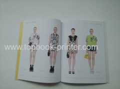 Silver foil stamped cover clothes company brochure with PVC dust jacket printing