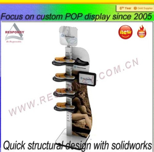 2015 wholesale custom new products metal boot shoes display stand