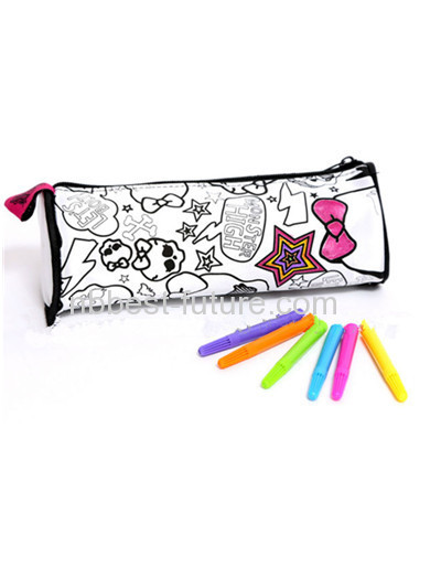 DIY Coloring pencil case with watercolor pen