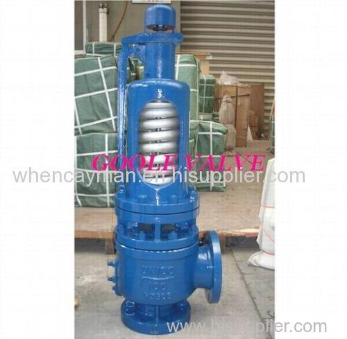 Spring loaded full lift pressure safety valve