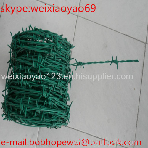 PVC coated barbed wire mesh