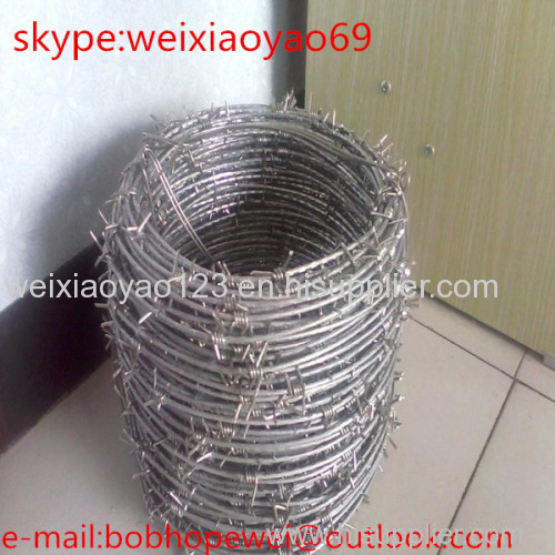 hot dipped galvanized double twist barbed iron wire
