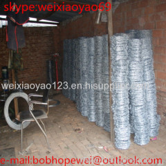 electro galvanized razor barbed wire (professional factory)