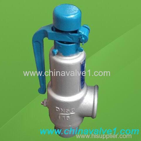 Spring loaded low lift type safety valve