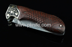 high quality damascus steel folding pocket knives and damascus steel knife makers