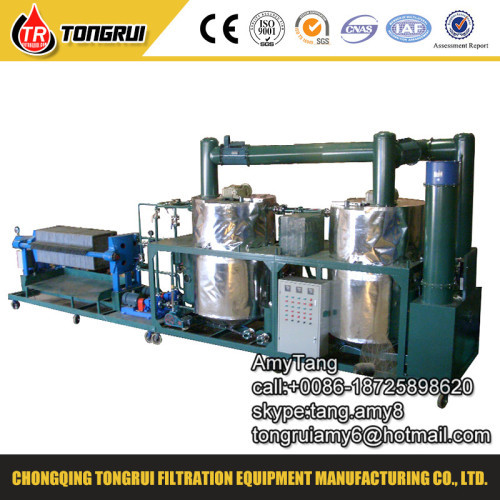 Lubrication oil filtering plant/ Engine Oil Refinery machine