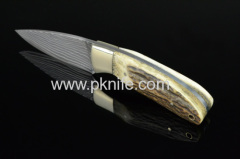 damascus steel fixed blade collectible hunting knives and damascus custom knife