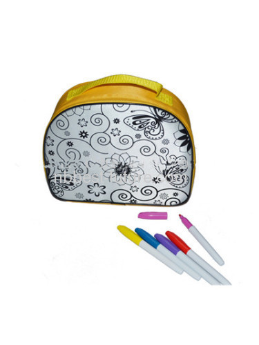 DIY Coloring hand bag for children