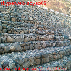 china rock basket wire mesh / maccaferri gabion stone cage