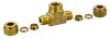Brass Pneumatic Compression Tee Connector