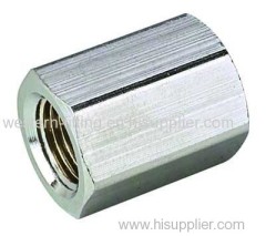 Pneumatic Singe Female Adaptor Brass Fitting Zinc Plated