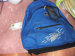 Old blue bag travel bag sports bag