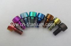 Titanium GR5 6ALV4 Grade DIN912 hex socket head cap screws colorful