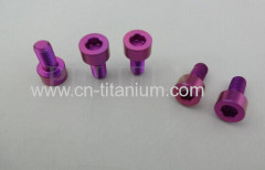 Titanium GR5 6ALV4 Grade DIN912 hex socket head cap screws colorful