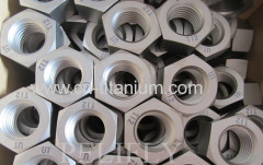 Titanium DIN934 Hexagon hot forging nuts GR2 B348 nuts heavy nuts