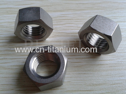 Ti B348 Gr.2 HEX HEAVY DOUBLE CHAMFER NUTS hot forging