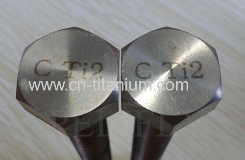 Titanium hot forging DIN 933 Hexagon head bolts-full thread M10 B348 GR2