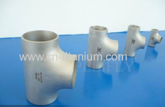 Titanium GR2 90 degree and 45 degree Tee elbow reducer ASME B16.9