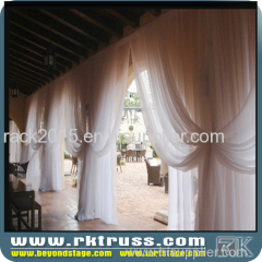 Amazing curve pipe and drape Pipe and Drape Kits with White Drape for events/wedding/exhibition manufacturer in China