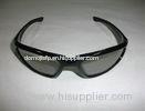 Eco-Friendly Black Linear Polarized 3D Glasses For 4D 5D 6D Cinema