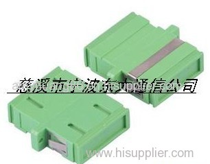 SC duplex fiber optic adapter