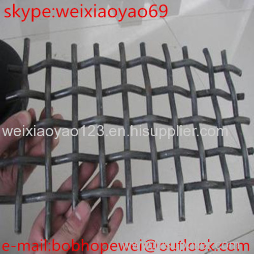 High carbon 65mn steel crimped wire mesh