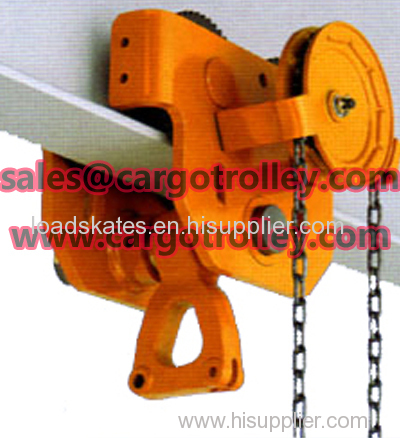 Geared trolley easy to operater