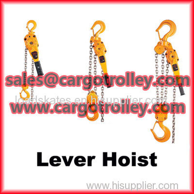 Lever chain hoist manual instruction