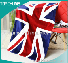 UK USA canada flag beach towel