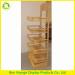 5 tiers wooden snacks food and bread shelf for supermarket