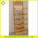 5 tiers wooden snacks food and bread shelf for supermarket