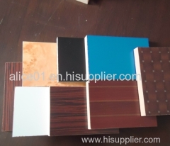 Black color Melamine MDF