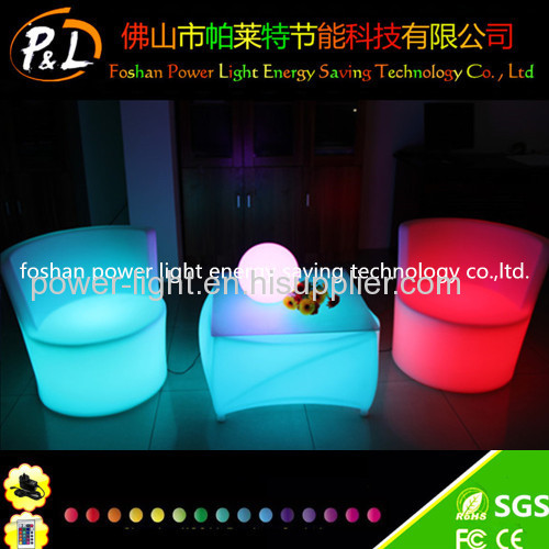 RGB Colorful LED Lighted Glowing Plastic Bar Stools