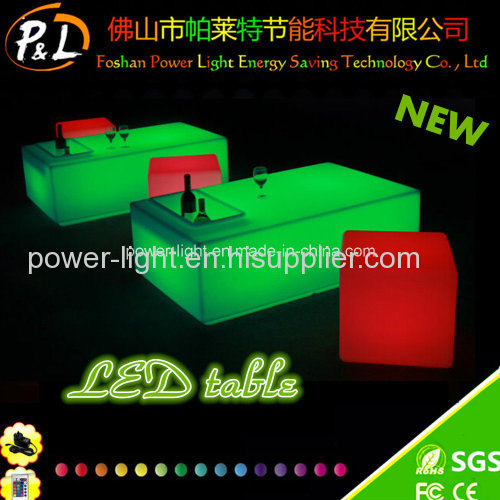 High Quality Plastic Table LED Poseur Table