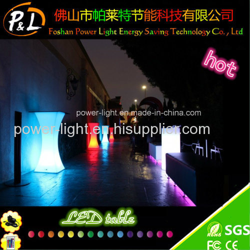 Rotational Moulding PE Material LED Lighted Table