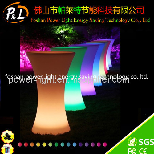 High Quality Plastic Table LED Poseur Table