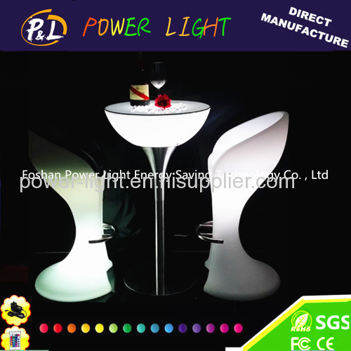 High Quality Plastic Table LED Poseur Table