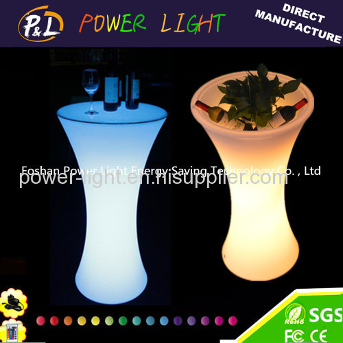 High Quality Plastic Table LED Poseur Table