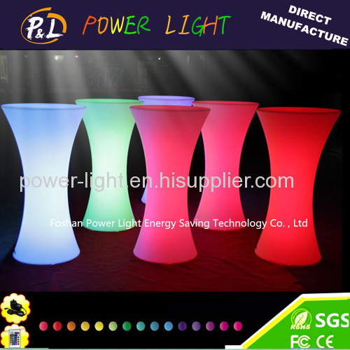 High Quality Plastic Table LED Poseur Table