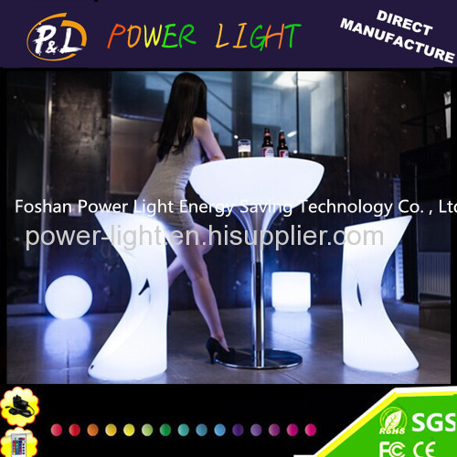 High Quality Plastic Table LED Poseur Table