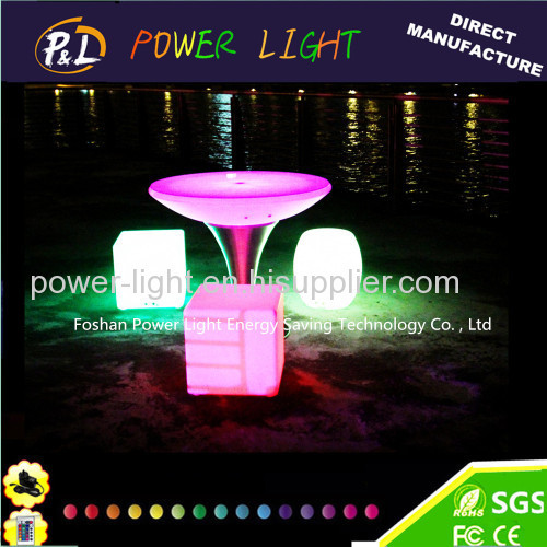 High Quality Plastic Table LED Poseur Table