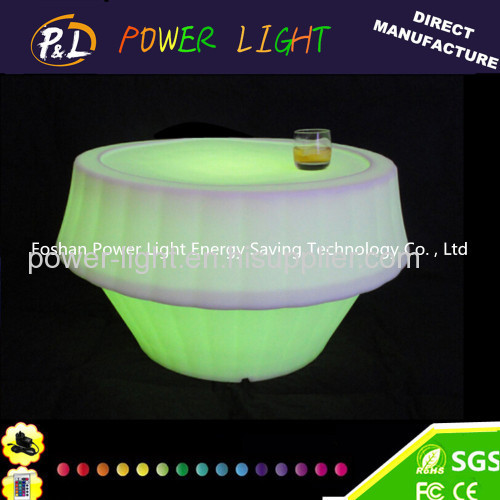 LED Furniture Colorful Garden Illuminated Cube Chair