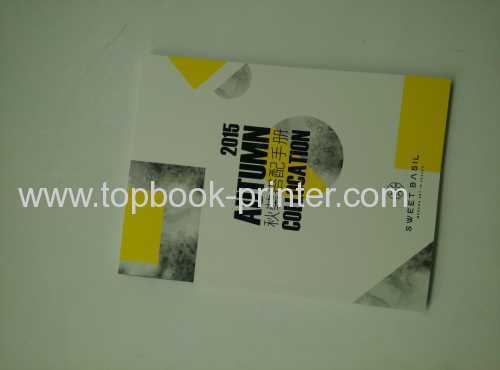 gold foil stamped cover matte art paper softback clothes catalogs